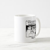 船おもしろい模型漫画マグカップ! コーヒーマグカップ (正面右)