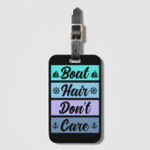 船おもしろい毛はクルーズ気に船 ラゲッジタグ (正面縦)