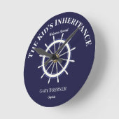 船おもしろい車の壁の時計へようこそ ラウンド壁時計 (傾斜)