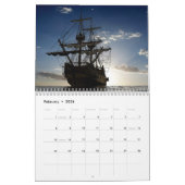 船および帆 カレンダー (2月 2026)