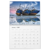 船および帆 カレンダー (1月 2027)