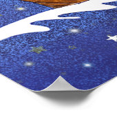 船お洒落帆船の宇宙ポスター ポスター (角)