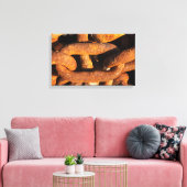 船からの大きな鉄のチェーンいかり キャンバスプリント (インサイチュ (リビング))