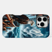 船からの鷲の目線 iPhoneケース (裏面横)