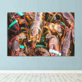 船から出て大60x39 1.5インチ独身の、 キャンバスプリント (インサイチュ (ウッドフロア))