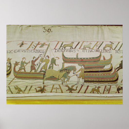 船から馬を降ろすこと ポスター (正面)