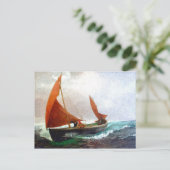 船がビーチに達する ポストカード (スタンド正面)