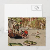 船がフランスの着地する ポストカード (正面/裏面)