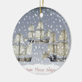 船が三艘見えた セラミックオーナメント (左)