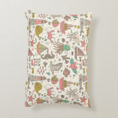 船が付いているおもしろいな夏パターン アクセントクッション (裏面(縦))