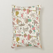 船が付いているおもしろいな夏パターン アクセントクッション (正面(垂直))