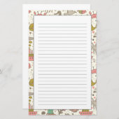 船が付いているおもしろいな夏パターン 便箋 (正面/裏面)