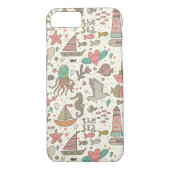 船が付いているおもしろいな夏パターン Case-Mate iPhoneケース (裏面)