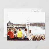 「船が入った来時」はがき ポストカード (正面/裏面)