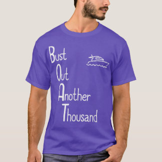 船が千の船主を追おもしろいい出す Tシャツ