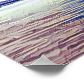 船が岸から遠くに離れる ポスター (角)