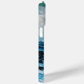 船が嵐の中で海に入る/ネイビーブルー Case-Mate iPhoneケース (裏面 / 右)
