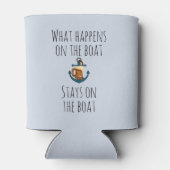 船での出来事は面白くて海の上だけのもの 缶クーラー (裏面)