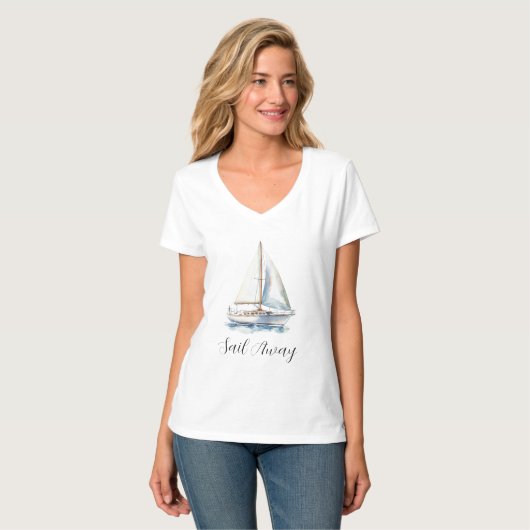 船で旅に出よう Tシャツ (正面フル)