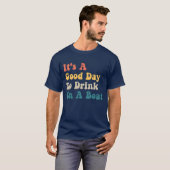 船で飲もう友達と楽しい日 Tシャツ (正面フル)