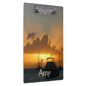 船と日没の熱帯海 クリップボード (右)