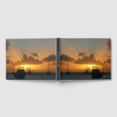 船と日没の熱帯海 ゲストブック (全面)