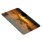 船と日没の熱帯海 マグネット (右側)