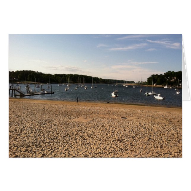 船と浜辺の風景 (正面横)