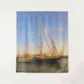 船なしの太陽の輝く海辺、イスラエル、ヘルツリア タペストリー (正面)