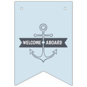 船にようこそ！航海のテーマ。 バンティングフラッグ (第2の旗)