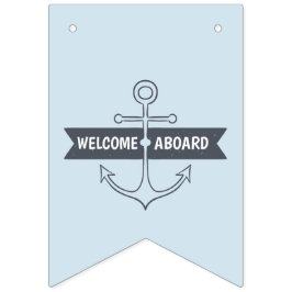 船にようこそ!航海のテーマ。 バンティングフラッグ