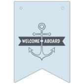 船にようこそ！航海のテーマ。 バンティングフラッグ (第3の旗)