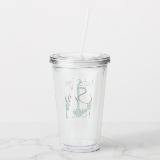 船によって直面される巡航のコップを得よう アクリルタンブラー (裏面)