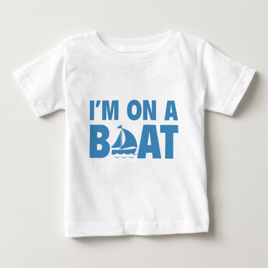 船に乗っている ベビーTシャツ (正面)