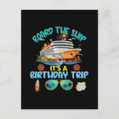 船に乗って誕生日旅行だ エンクロージャーカード (正面)
