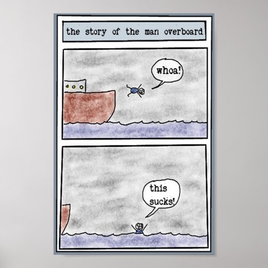 船に乗り込んでいる男の話 ポスター (正面)