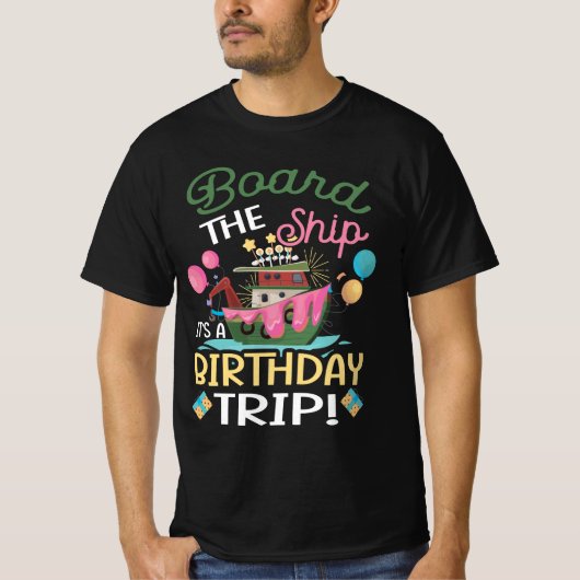 船に乗るIt_s誕生日旅行クルーズトリップVa Tシャツ (正面)