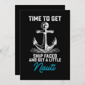 船に向かって小さなナウティクルーリを得る時間 招待状 (正面/裏面)