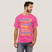 船に読乗って本を読出す Tシャツ (正面フル)