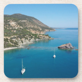 船のあるアカマスの海岸線 コースター