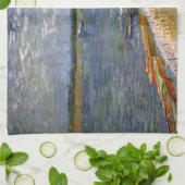 船のあるヨルダン川の風景 ヴィンセント・ヴァン・ゴッホ キッチンタオル (折り畳み)