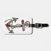 船のいかりの入れ墨 ラゲッジタグ (正面横)