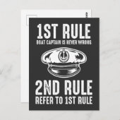 船のキャプテンおもしろいが漁師セーラーを支配 ポストカード (正面/裏面)