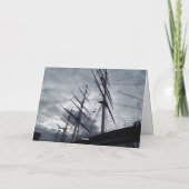 船のグリーティングカード カード (裏面)