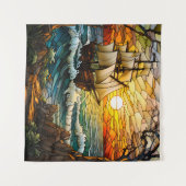 船のタペストリー タペストリー (正面(横))