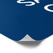 船のナウティカルポスター | 落ち着いて航海を続けて ポスター (角)