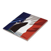 船のフランスのなラインヴィンテージ旅行 タイル (側面)