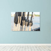 船のブロックと道具 キャンバスプリント (インサイチュ (ウッドフロア))