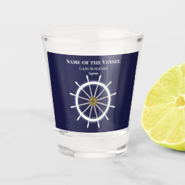 船のホイールキャプテンショットグラス ショットグラス