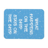 船の上で何が起こるか – ドア マグネット (横)